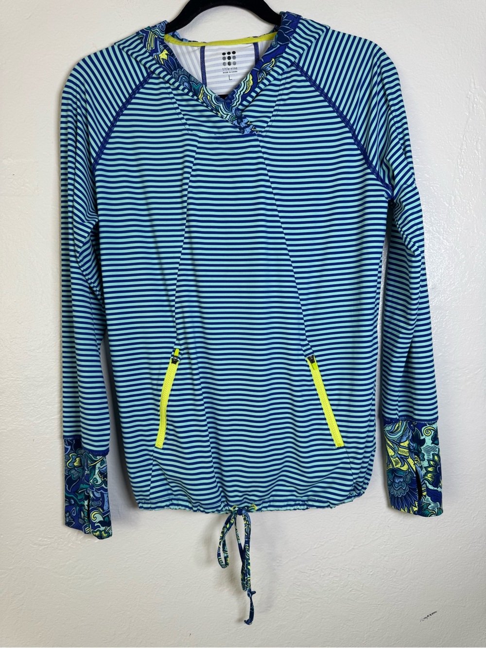 Title Nine Sunbuster Stripped Long Sleeve Hoodie